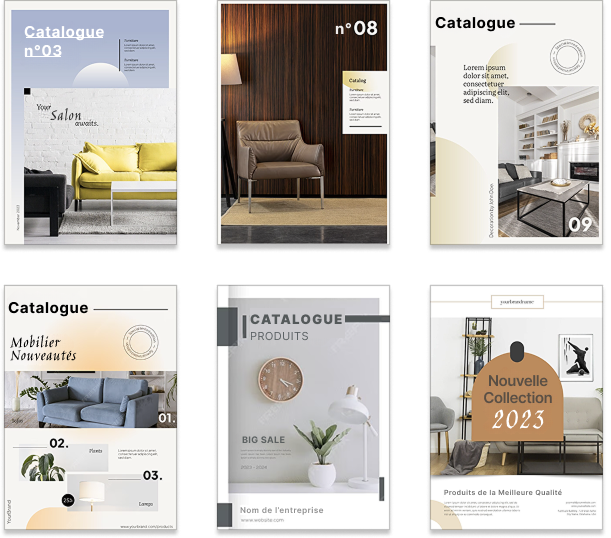 Bibliothèque digitale de catalogues avec option d'achat